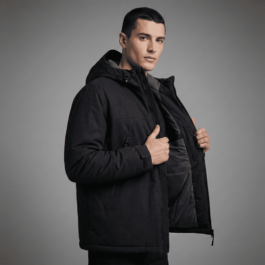 Insulated Padded Hooded Jacket