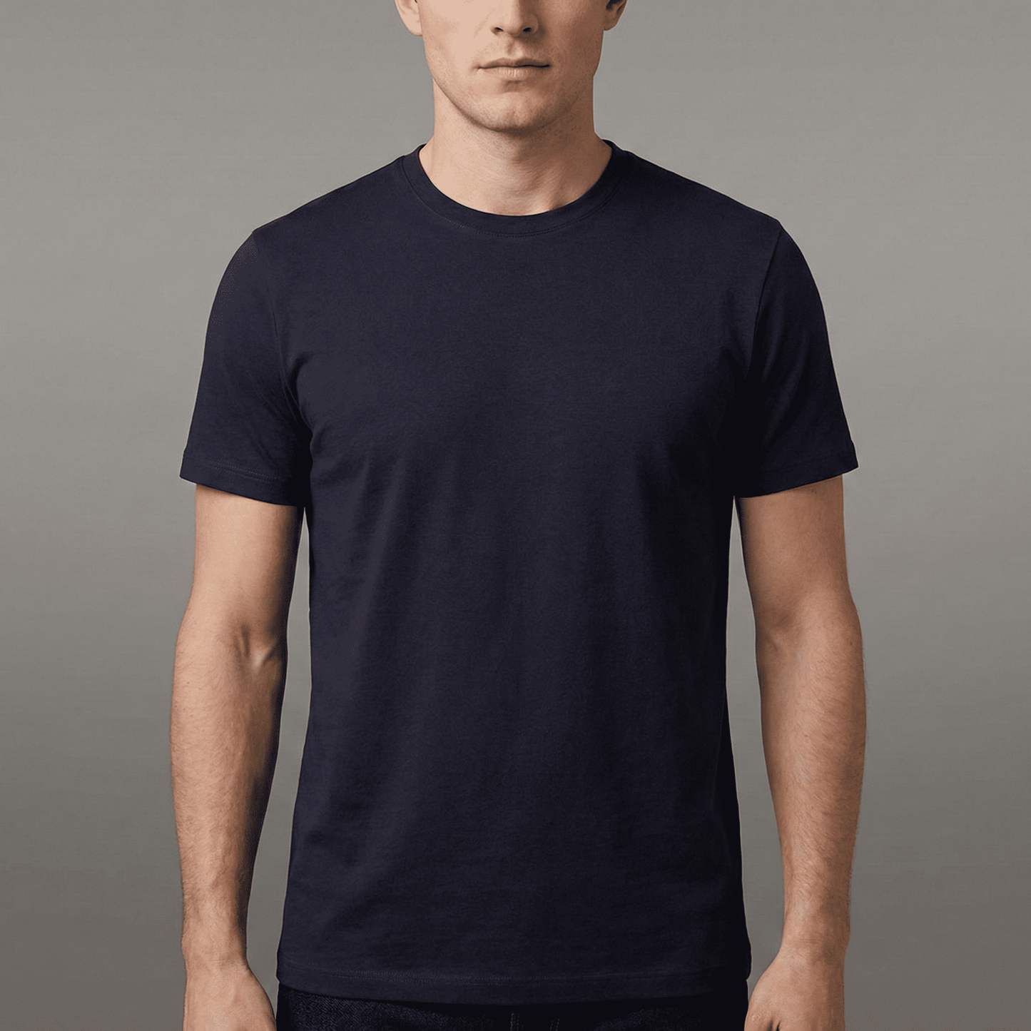 Custom Slim Fit Jersey Crewneck T-Shirt